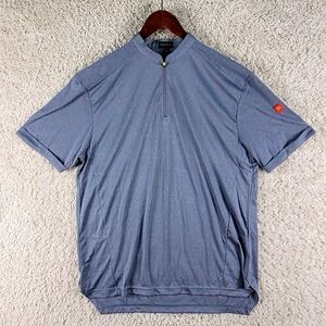 Apparel Collection McDonald's 1/4 Zip Employee Shirt Men's Large Blue Pullover